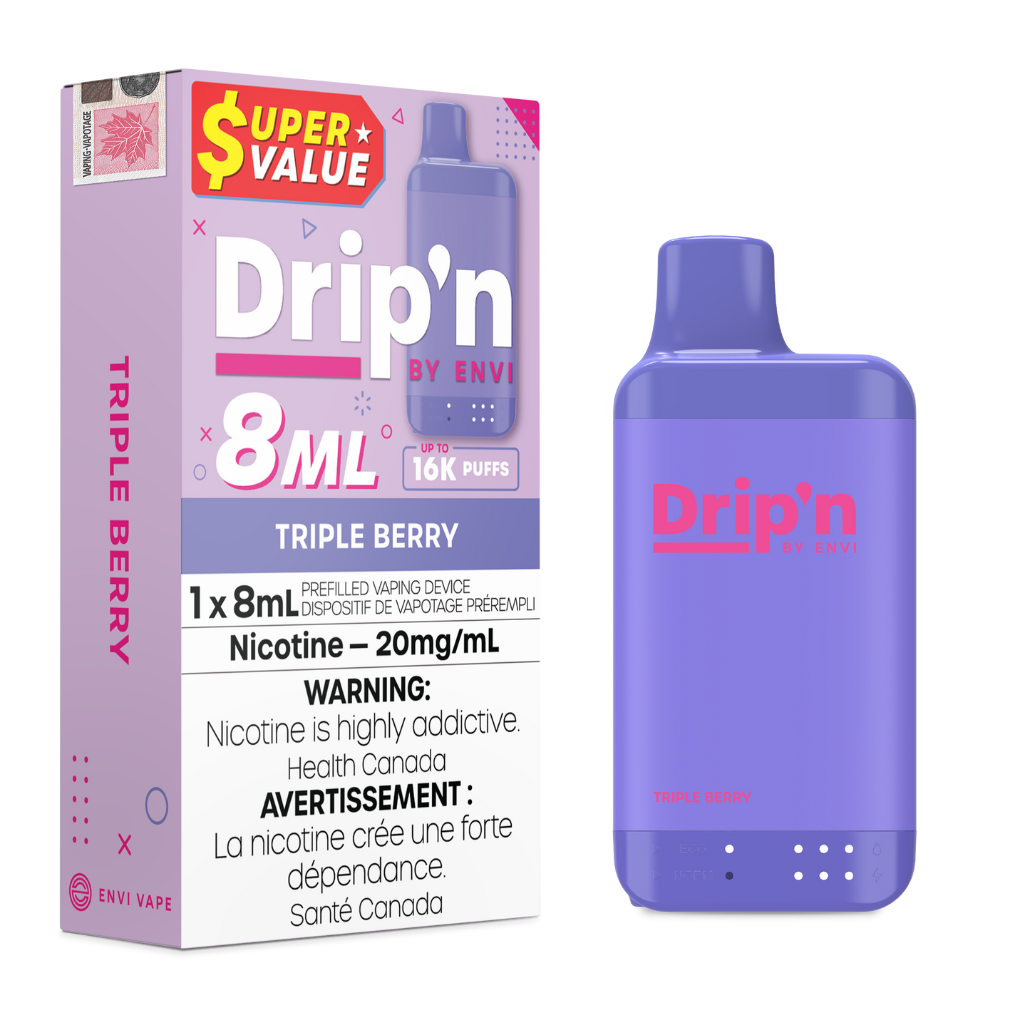 DRIP'N BY ENVI - 16K PUFFS
